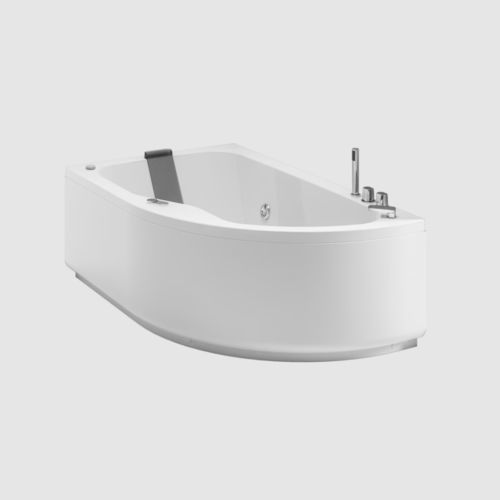 Badewanne für Eckeinbau - POP - Ronal - asymmetrisch / für Wohnungen / zur beruflichen Nutzung