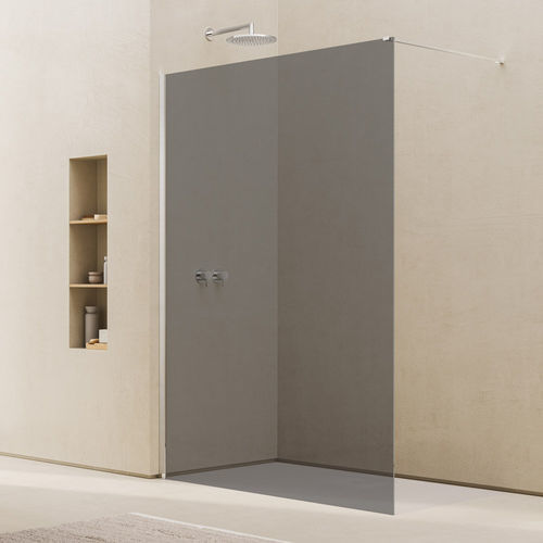 Festinstallierte Duschwand - EASY 2.0 D40 A20 - Ronal - rechteckig / für Eckeinbau / Hartglas