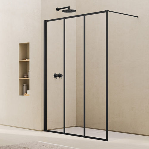 Festinstallierte Duschwand - EASY 2.0 D40 A72 - Ronal - rechteckig / für Eckeinbau / Hartglas