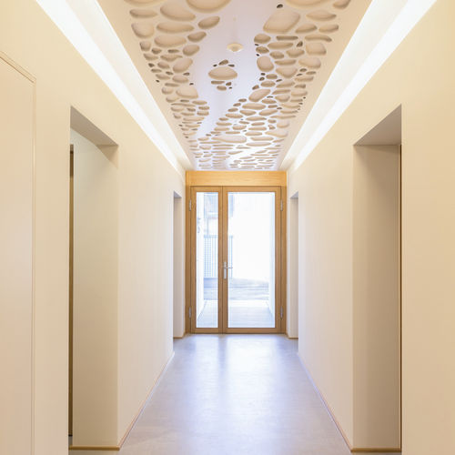 Akustikplatte für Decke - MEDICAL CENTER MALANS - Bruag Design Factory AG - MDF / rechteckig / für professionellen Einsatz