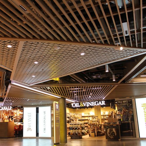 Akustikplatte für abgehängte Decken - WELLE 7 BERNE - Bruag Design Factory AG - MDF / Sperrholz / rechteckig
