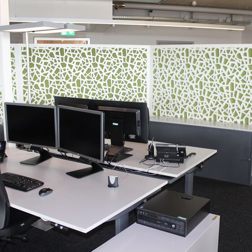 Tisch-Akustikplatte - THURGAU ADMINISTRATION - Bruag Design Factory AG - für Raumteiler / MDF / rechteckig