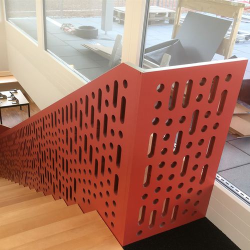 Platten-Geländer - AEGELSEE WILEN - Bruag Design Factory AG - für den Innenraum / für Treppen