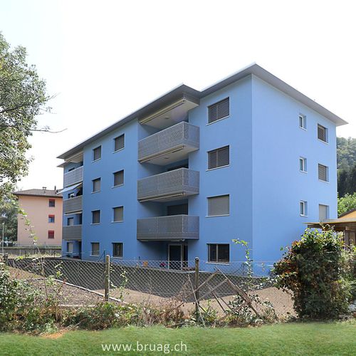 Platten-Balkon - CELLON - MULTIPLE DWELLING RESIDENZA HORO LOSONE - Bruag Design Factory AG - Verbundwerkstoff / HPL