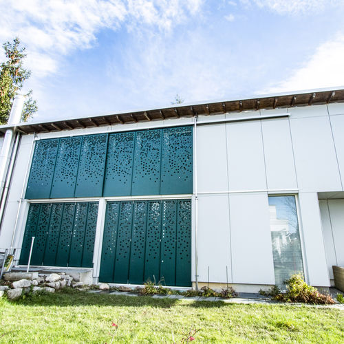 Hinterlüftete Fassade / HPL - CELLON - EFH WATT - Bruag Design Factory AG - großformatig
