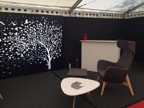 Dekorplatte für Wand - AGOINDESIGN, DESIGN FAIR ZURICH - Bruag Design Factory AG - MDF / texturiert / perforiert