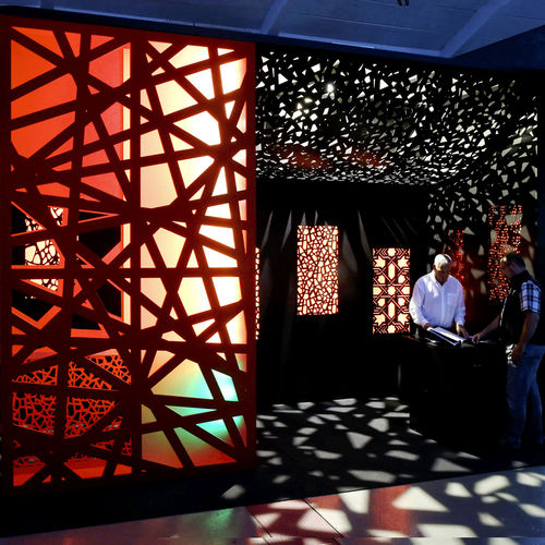 Dekorplatte für abgehängte Decken - MAISON & OBJET PARIS - Bruag Design Factory AG - für Trennwand / hintergrundbeleuchtet / LED