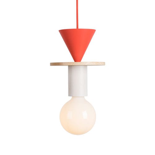 Hängelampe - Junit "Record" - Schneid Studio - Esche / Bauhaus-Design / mit Kabel