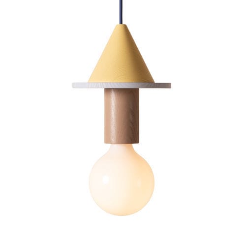 Hängelampe - Junit "Meringe" - Schneid Studio - Esche / Bauhaus-Design / mit Kabel
