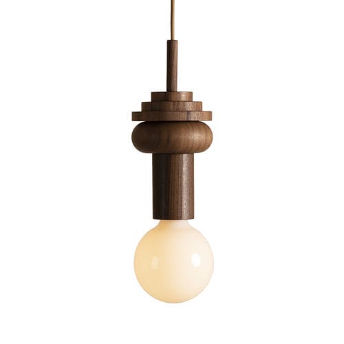 Hängelampe - Junit "Pino" - Schneid Studio - Nussbaum / Bauhaus-Design / mit Kabel
