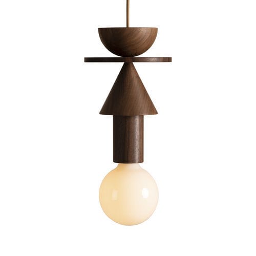 Hängelampe - Junit "Stanza" - Schneid Studio - Nussbaum / modern / mit Kabel