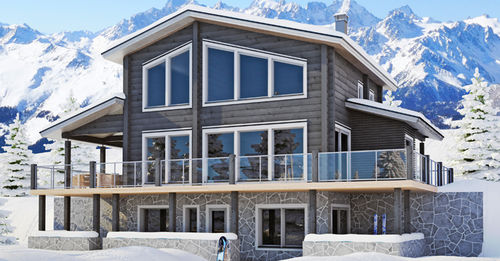 Fertigbauhaus - CHAMONIX B  - KONTIO - umweltfreundlich / modern / mit Terrasse