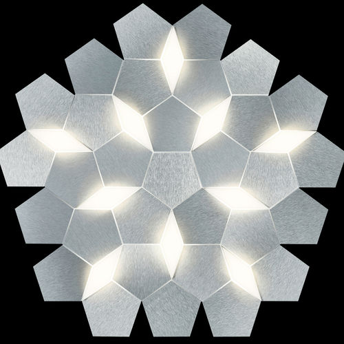 Wandleuchte / originelles Design - KARAT - GROSSMANN Leuchten GmbH & Co. KG - für den Innenraum / anodisiertes Aluminium / gebürstetes Aluminium