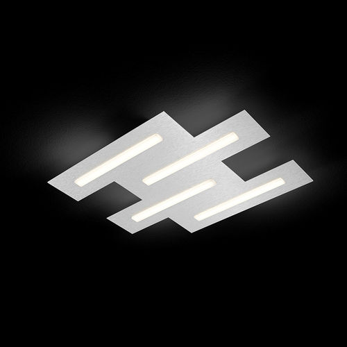Moderne Deckenleuchte - FIS - GROSSMANN Leuchten GmbH & Co. KG - linear / gebürstetes Aluminium / LED