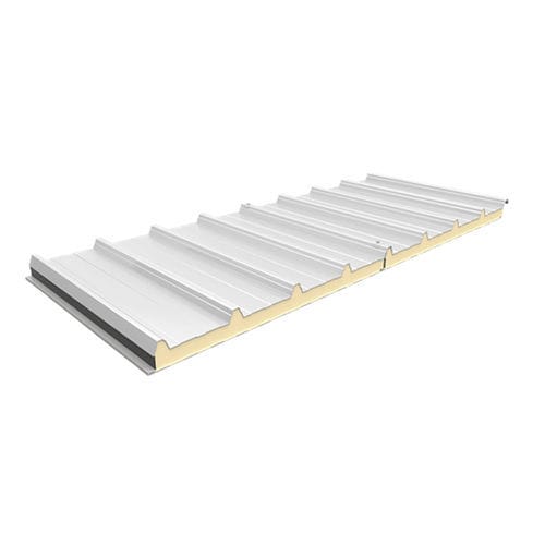 Sandwichpaneel für Bedachungen - Five Ribs - Panel Sándwich Group - einseitig metallbeschichtet / Polyisocyanuratkern PIR / PUR-Kern