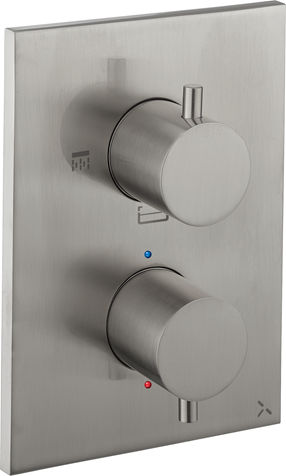 Einhebelmischer für Dusche - MPRO CROSSBOX 3 - Crosswater - wandmontiert / thermostatisch / aus verchromtem Metall