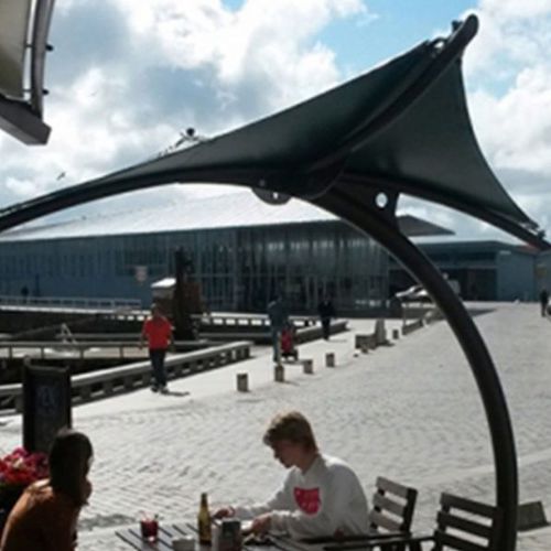 PVC-Sonnenschirm - SEVERAL - Eugreb Invest - für Hotels / für Restaurants / für Schulen