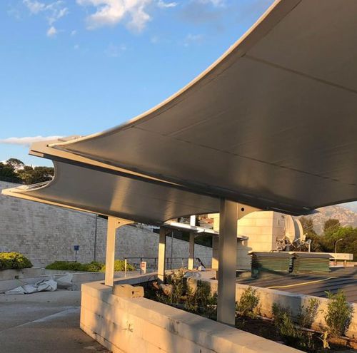 Metallrahmen-Flächentragwerk - HOTEL PALM BEACH MARSEILLE - Eugreb Invest - für Carport / PVC-Folie / für Hotels