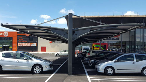 Metallrahmen-Flächentragwerk - VEZOUL - Eugreb Invest - für Carport / PVC-Folie / für Parkplätze