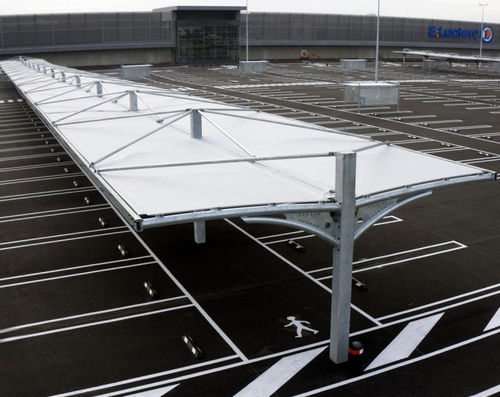Metallrahmen-Flächentragwerk - AVERMES - Eugreb Invest - für Carport / PVC-Folie / für Parkplätze