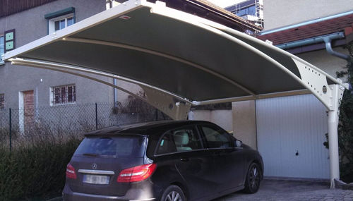 Metallrahmen-Flächentragwerk - MARTINEZ - Eugreb Invest - für Carport / PVC-Folie / für Parkplätze