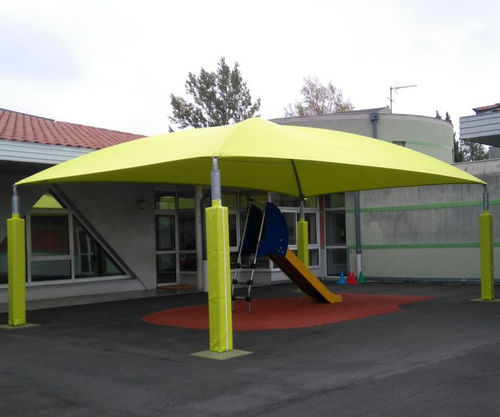 Metallrahmen-Flächentragwerk - BALMA - PATIO  - Eugreb Invest - für Unterstand / PVC-Folie / für Schulen