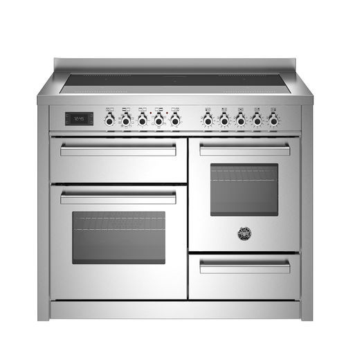 Induktionsherd - PRO115I3EXT - Bertazzoni - Profi / mit 5 Kochfeldern / mit 3 Öfen