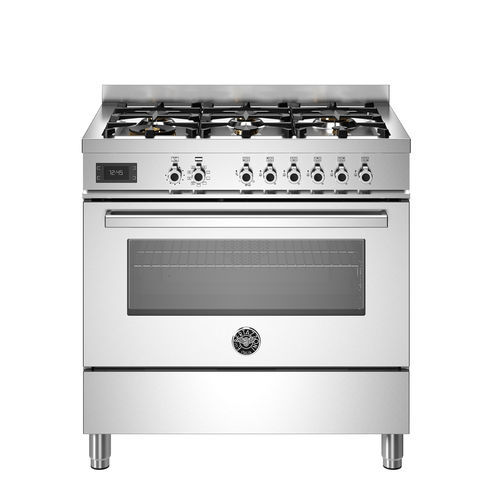 Gasherd - PRO96L1EXT - Bertazzoni - elektrisch / Profi / mit 6 Kochfeldern