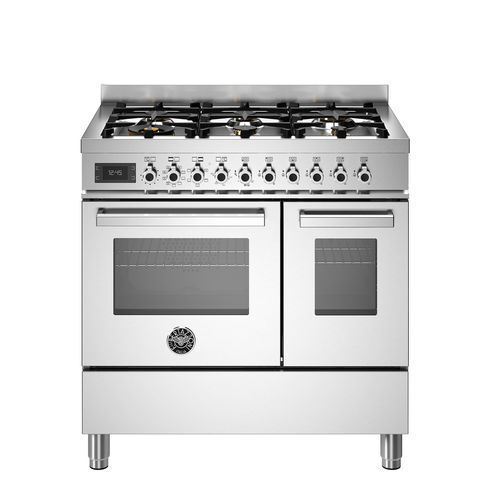 Gasherd - PRO96L2EXT - Bertazzoni - elektrisch / Profi / mit 6 Kochfeldern