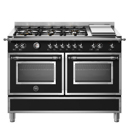 Gasherd - HER126G2ENET - Bertazzoni - elektrisch / mit 6 Kochfeldern / mit 2 Öfen