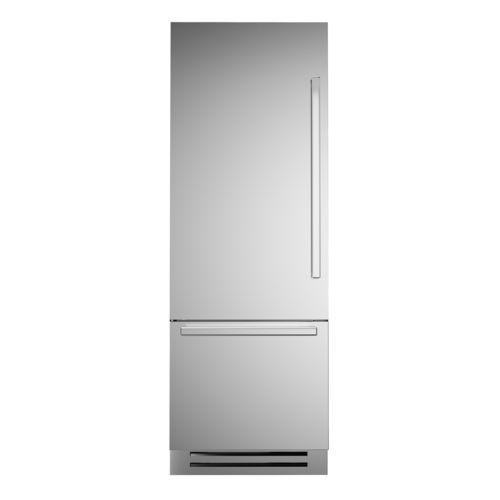 Kühl-Gefrierkombination mit Schublade - REF755BBLXTT - Bertazzoni - Profi / Einbau / mit Gefrierschrank unten