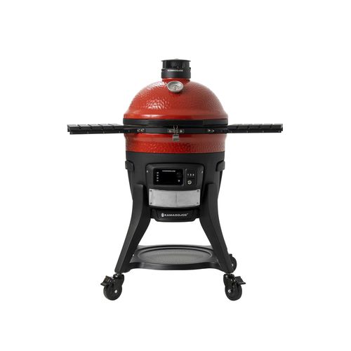 Holzkohle-Gartengrill - KONNECTED JOE™ - Kamado Joe - auf Rollen / bodenstehend / Edelstahl