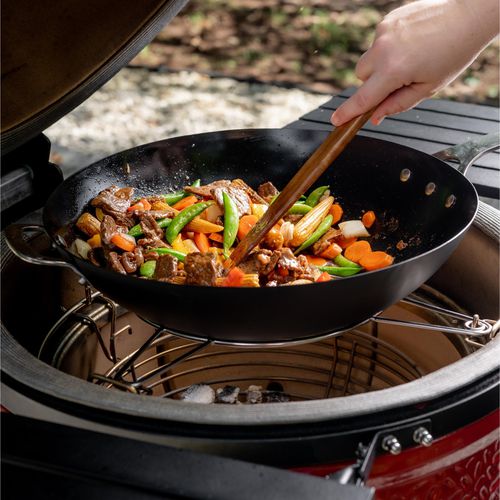 Gas-Wok - KARBON STEEL™ - Kamado Joe - mit 1 Kochfeld / Aufsatz / schwarz