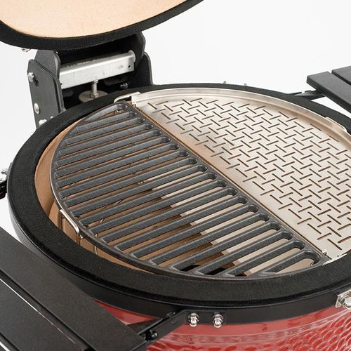 Holzkohlegrill - HALF-MOON CAST IRON - Kamado Joe - Tisch / Profi