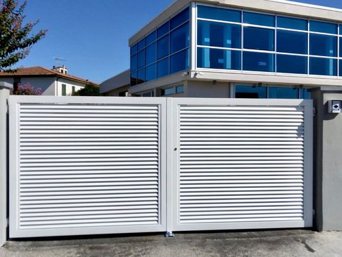 Lamellenzaun - CANC. 2 ANTE OSCURA - Libra Industriale spa - für Wohnhaus / Metall / modern