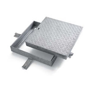 Schachtdeckel / galvanisiertem Stahl - MAXI H 60 - Grigliati Baldassar S.r.l. - quadratisch / Fertigbau