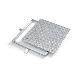 Schachtdeckel / galvanisiertem Stahl - LUX H 15 - Grigliati Baldassar S.r.l. - quadratisch / Fertigbau