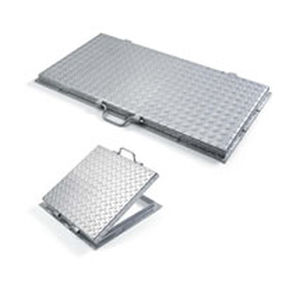 Schachtdeckel / galvanisiertem Stahl - POWER H 35 - Grigliati Baldassar S.r.l. - rechteckig / Fertigbau