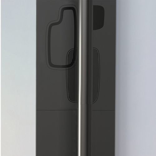 Wandmontierter Hitzeschild - EGGO - dixneuf - Stahl / für Kaminofen / Schutz