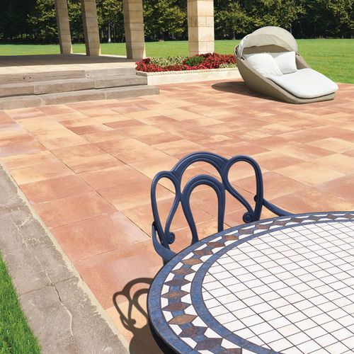 Betonplattenbelag - TESSERA BICOLOR    - SAS PREFABRICADOS DE HORMIGON SA - für Außenbereich / für Poolrand / für Garten