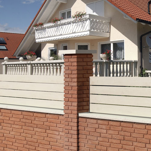 Hohler Betonstein - BRIQUETA  - SAS PREFABRICADOS DE HORMIGON SA - Dekor / für Pfeiler / hochbelastbar