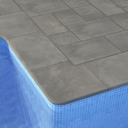 Beton-Poolumrandung - DOMUS Series - SAS PREFABRICADOS DE HORMIGON SA - für Eckeinbau
