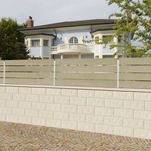 Hohler Betonstein - ROUGH-HEWN  - SAS PREFABRICADOS DE HORMIGON SA - für Umzäunungen / Verbindung / Steinoptik