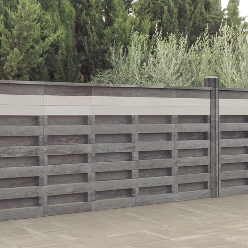 Plattenzaun - LO Series - SAS PREFABRICADOS DE HORMIGON SA - Garten / Beton / klassisch