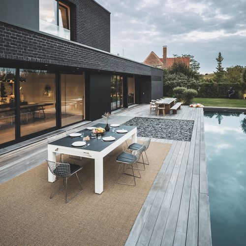 Billardtisch für Außenbereich - Classic - White - Cornilleau - modern / für Privatgebrauch / für Gewerbegebrauch