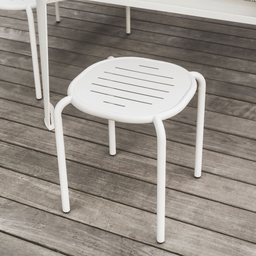 Moderner Hocker - Hyphen - Cornilleau - galvanisiertem Stahl / Gestell aus galvanisiertem Stahl / wasserdicht
