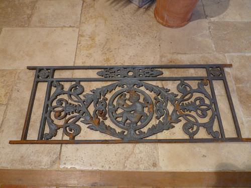 Gusseisengeländer - bca materiaux anciens - mit Stangen / für Außenbereich / für Balkon