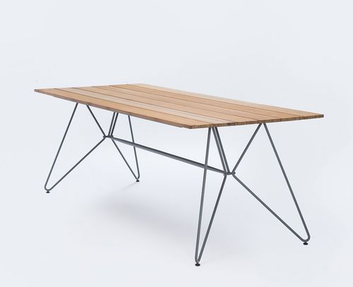 Moderner Esstisch - SKETCH - Houe - Metall / Bambus / Laminat