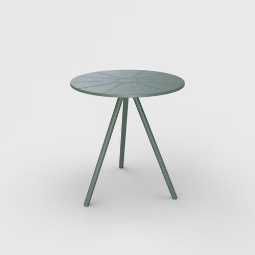 Tisch / skandinavisches Design - NAMI - Houe - Kunststoff / Gestell aus heißlackiertem Stahl / rund