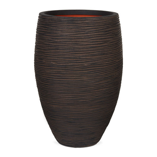 Kunststoff-Pflanzgefäß - NATURE : ELEGANT DELUXE RIB NL - Capi - rund
